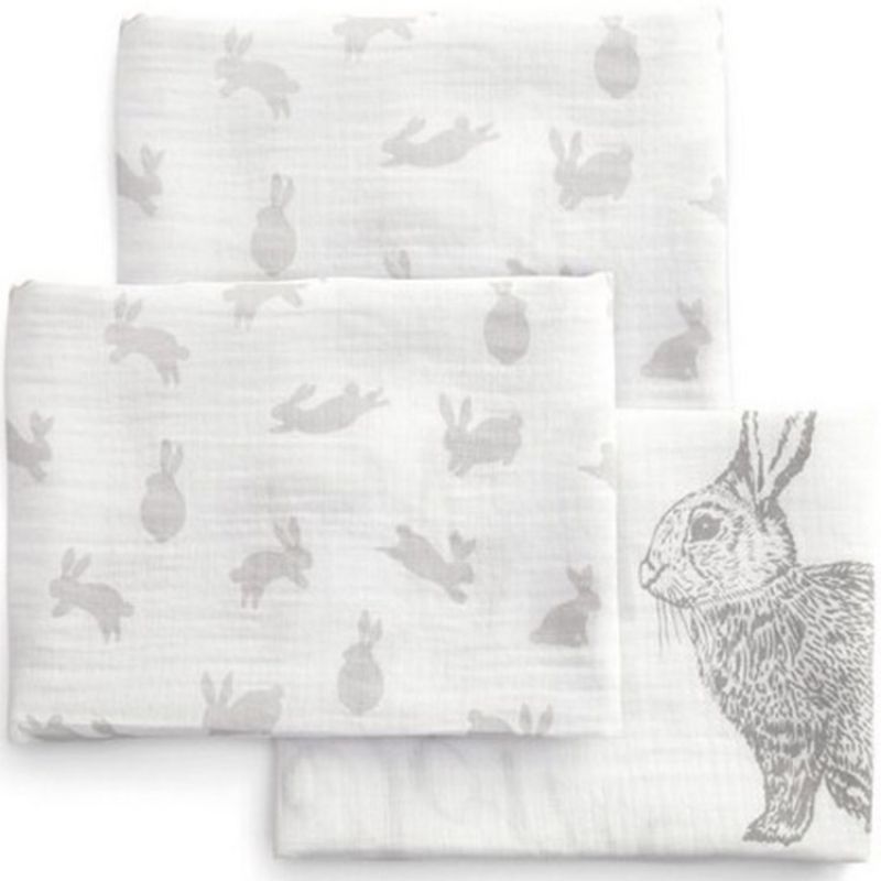 Lot de 3 langes Welcome to the World (90 x 90 cm) Mamas and Papas