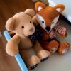 Coffret peluche ours marron clair Copains câlins (25 cm)  par Histoire d'Ours