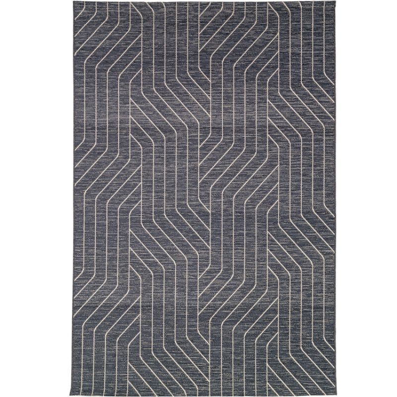 Tapis pour l'intérieur et l'extérieur Rythme bleu marine (115 x 170 cm) AFKliving