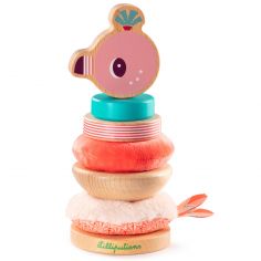 Pyramide à empiler Anaïs le flamant rose - Reconditionné - Lilliputiens