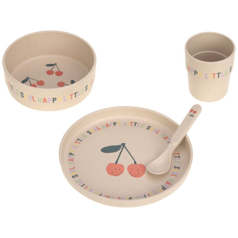 Coffret repas en polypropylène et cellulose Happy Fruits Cerise Lässig Produit 1