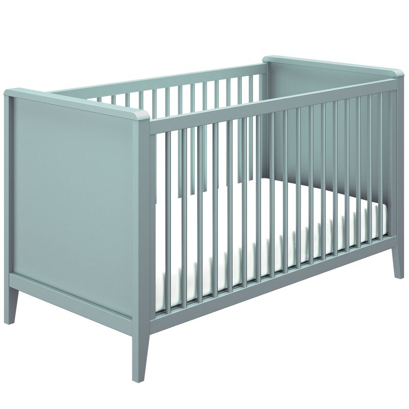 Lit bébé évolutif avec barrières de protection bleu aqua Lora (70 x 140 cm) Galipette