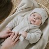 Bonnet bébé en teddy coton bio Soul Linen (0-3 mois)  par Baby's Only