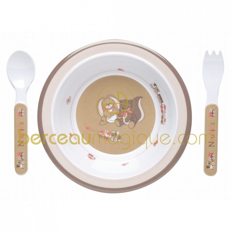 Set repas Oscarine et Léontine (4 pièces) Noukie's