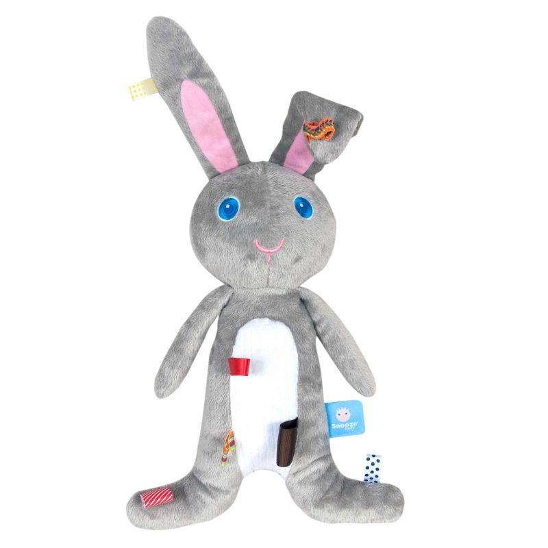Doudou étiquette lapin Moochi Snoozebaby