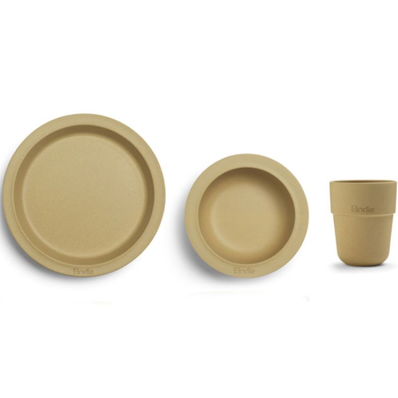 Coffret repas Gold en bambou (3 pièces) Elodie Details