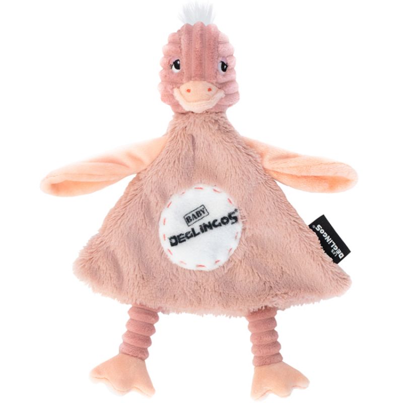 Doudou plat Pomelos l'autruche Les Déglingos