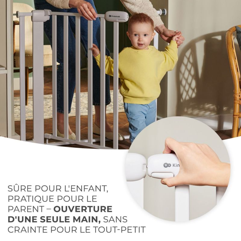 Barrière de sécurité Lock & Go White (75 à 103 cm) Kinderkraft Produit 5