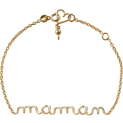 Bracelet chaîne Maman S (goldfilled jaune 14 carats)