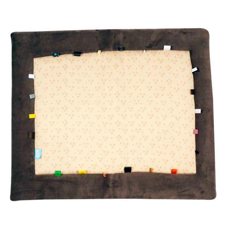 Tapis d'eveil Cheerful Playing Natural brown (85 x 105 cm) Snoozebaby