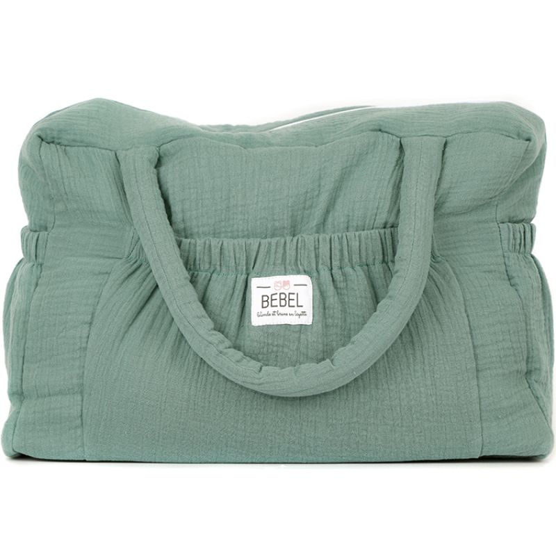 Sac à langer à anses vert canard BEBEL