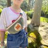 Sac banane enfant Tchikis 3 Panda Roux (personnalisable) L'oiseau bateau Ambiance 2