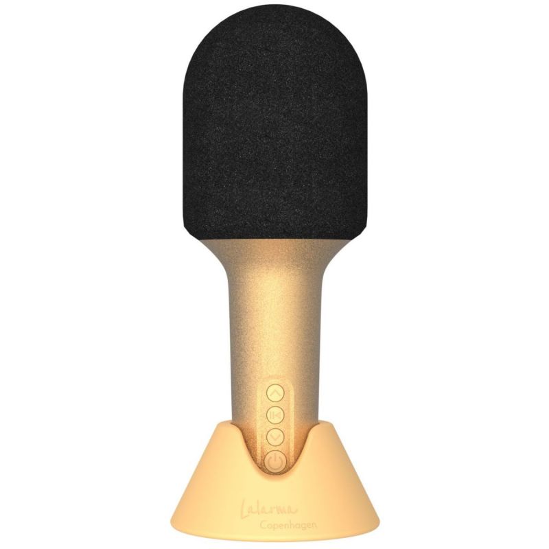Microphone Bluethooth avec haut-parleur intégré Glitter or Lalarma Produit 1