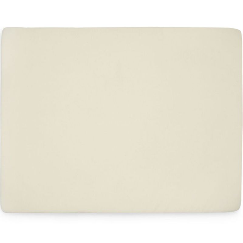 Drap housse en jersey pour matelas de parc ivoire (75 x 95 cm) Jollein