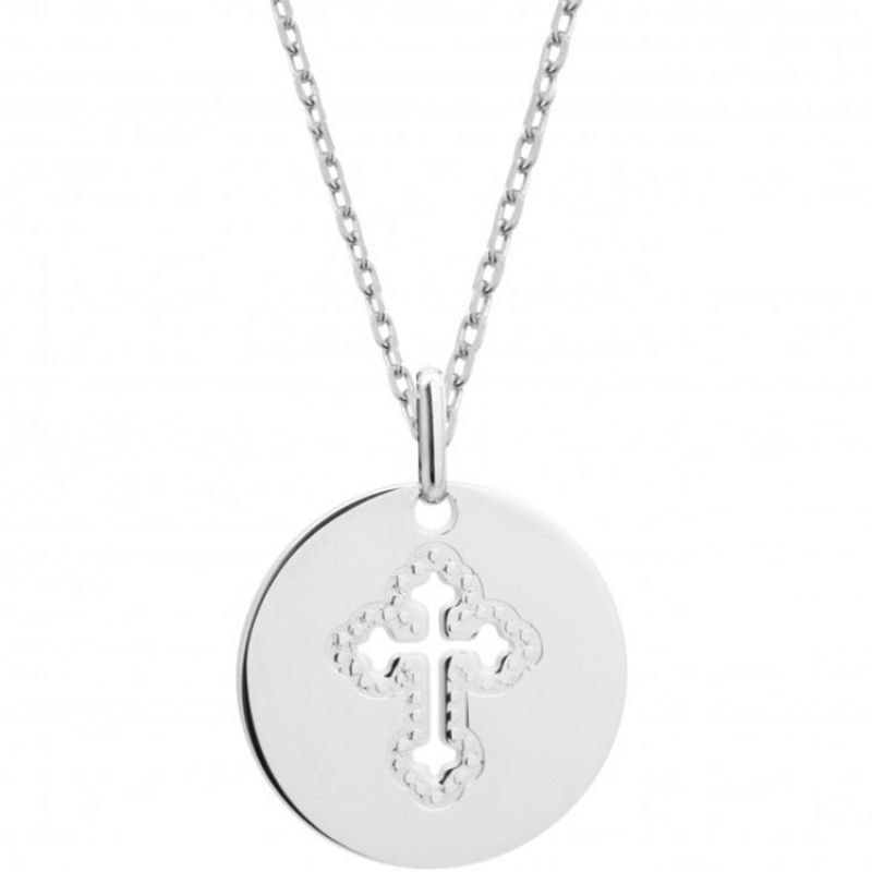 Collier Croix Céleste (argent 925°) Petits trésors
