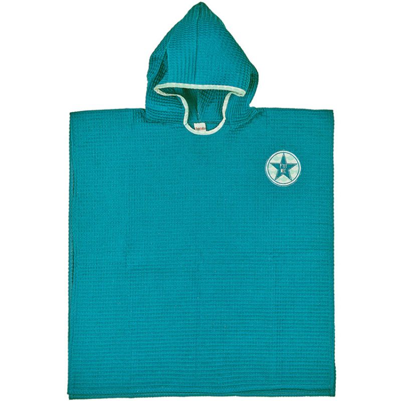 Poncho de bain P'tit mec bleu paon (3-5 ans) BB & Co