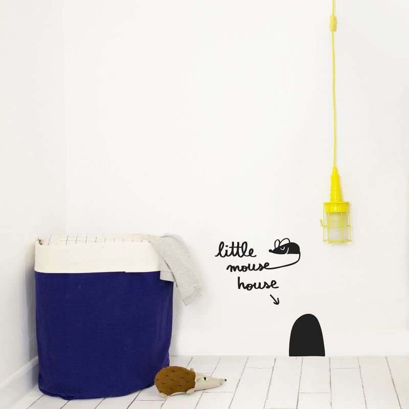 Stickers muraux trou de souris Chispum