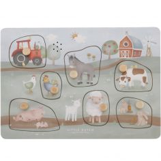 Puzzle sonore en bois Little Farm - Little Dutch