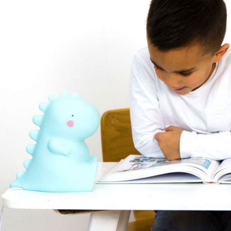 Petite veilleuse dinosaure bleu (12 cm) A Little Lovely Company Ambiance 9