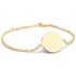 Bracelet chaîne médaille Gémeaux personnalisable (plaqué or) - Petits trésors Bracelet chaîne médaille Gémeaux personnalisable (plaqué or) - Petits trésors