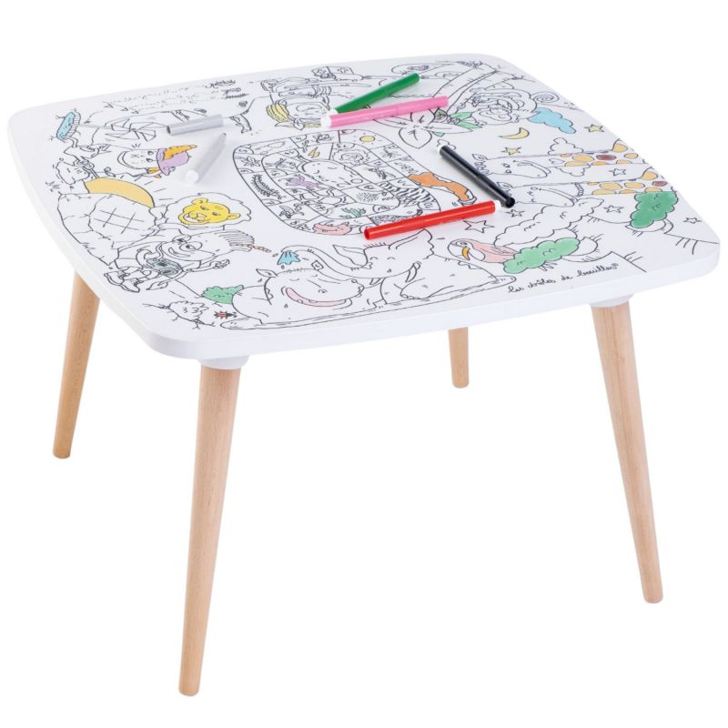 Pack table à colorier Coloritable + 2 Tabourets Savane DBKids Produit 2
