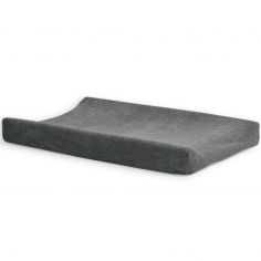 Housse de matelas à langer en éponge Storm Grey (50 x 70 cm) - Jollein