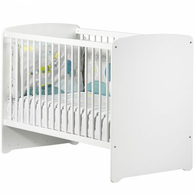 Pack duo lit bébé têtes panneaux et tiroir New Basic blanc (60 x 120 cm) Baby Price