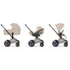 Duo e-PRIAM 2026 Poussette électrique tout-terrain avec nacelle pliable Matt Black Cozy Beige Cybex Produit 3