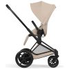 Duo e-PRIAM 2026 Poussette électrique tout-terrain avec nacelle pliable Matt Black Cozy Beige Cybex Produit 4