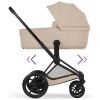 Duo e-PRIAM 2026 Poussette électrique tout-terrain avec nacelle pliable Matt Black Cozy Beige Cybex Produit 8