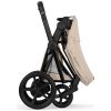 Duo e-PRIAM 2026 Poussette électrique tout-terrain avec nacelle pliable Matt Black Cozy Beige Cybex Produit 9