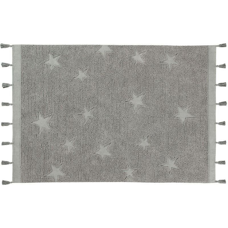 Tapis Hippy Stars gris (120 x 175 cm) Lorena Canals