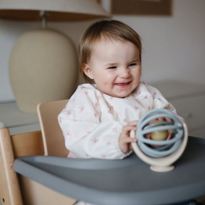 Bavoir à manches longues Bows (6-24 mois)