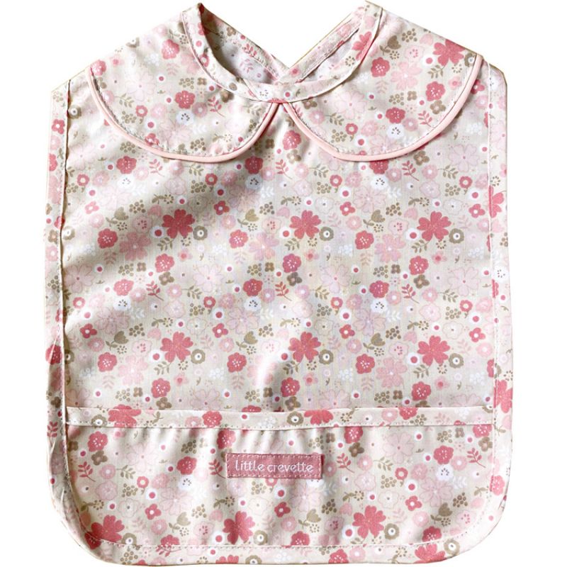 Bavoir en coton bio Mila Little Crevette