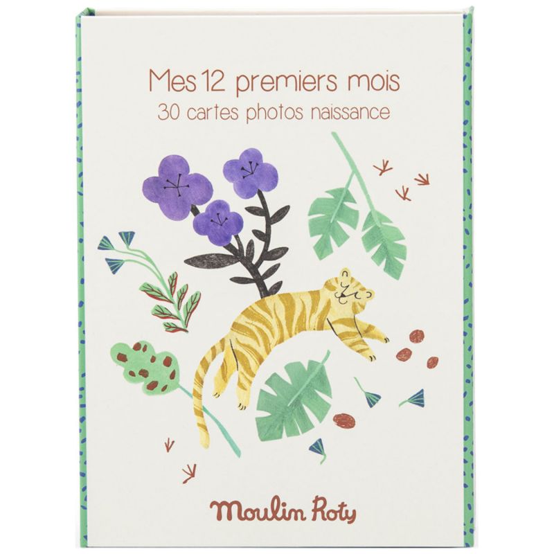 Cartes Mes 12 premiers mois La forêt Mawa (30 cartes) Moulin Roty Packaging 3