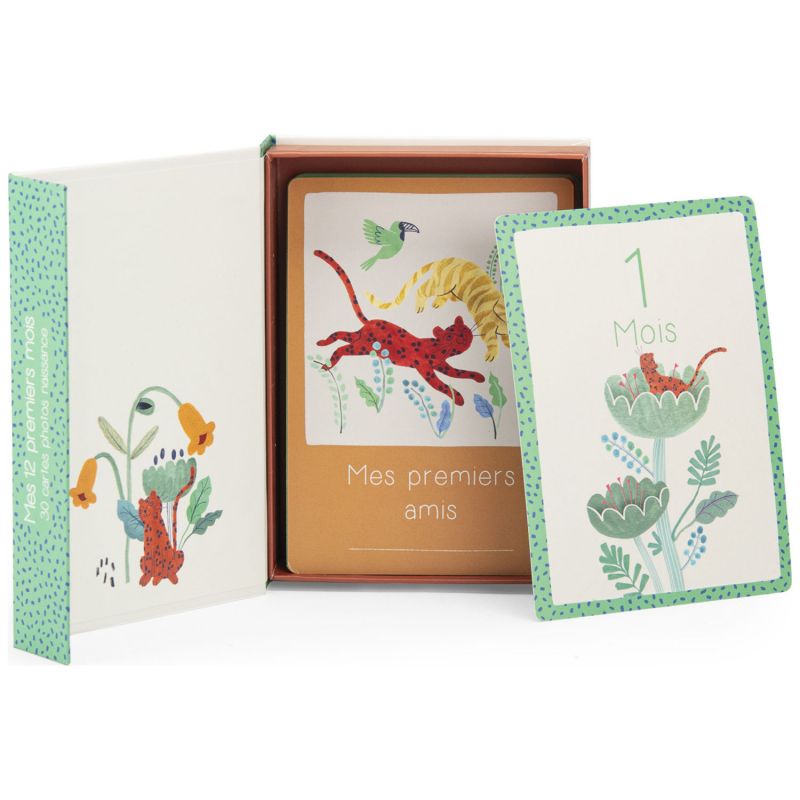 Cartes Mes 12 premiers mois La forêt Mawa (30 cartes) Moulin Roty Produit 5
