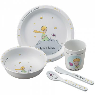 Coffret repas Le Petit Prince blanc (5 pièces) Petit Jour Paris