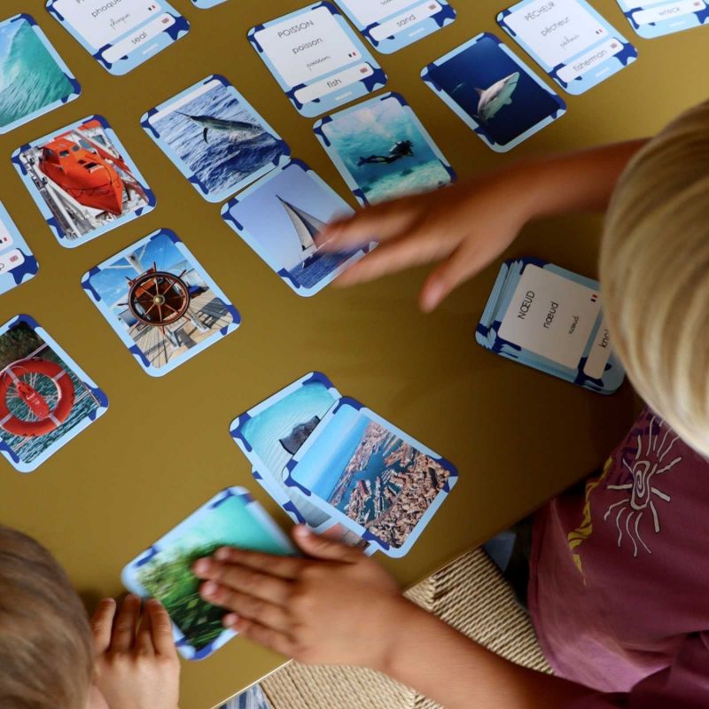 Cartes Flash Mers et Océans (40 cartes photos et mots) Observe Édition Ambiance 2