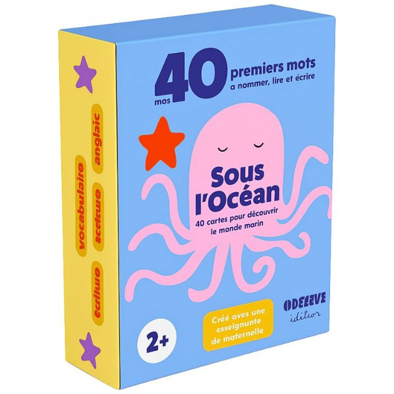 Cartes Flash Mers et Océans (40 cartes photos et mots) Observe Édition Packaging 3