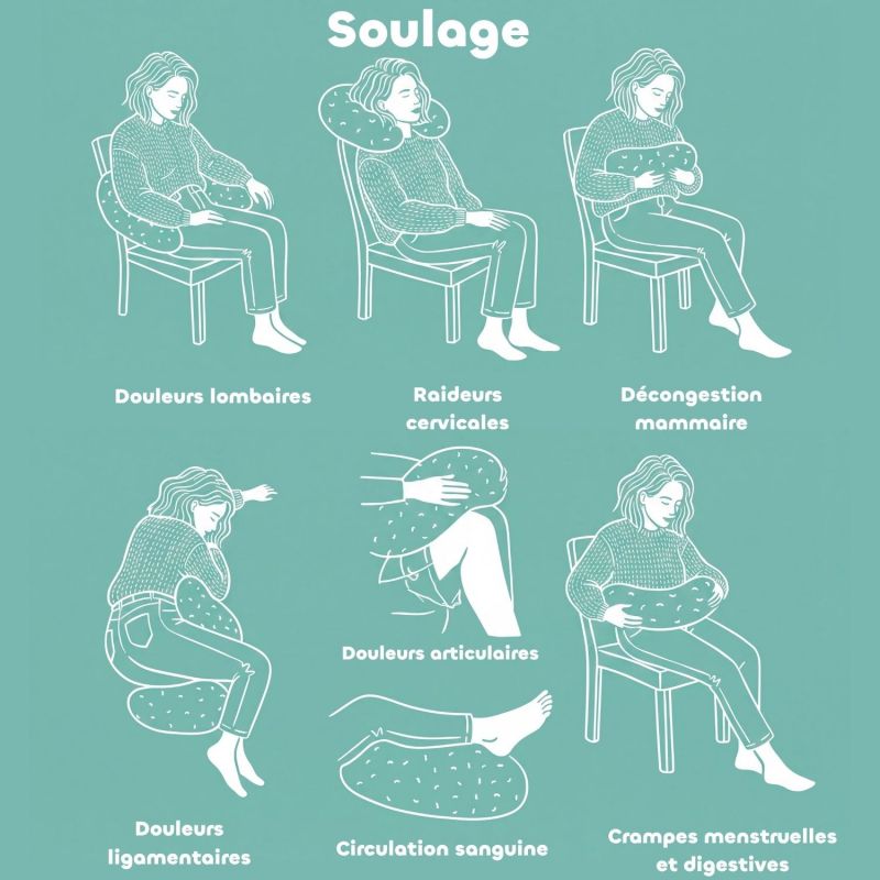 Mini coussin bouillote Little warmy Jersey Argile chiné (50x46 cm) Béaba Ambiance 7