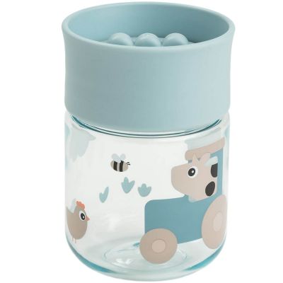 Tasse d'apprentissage 360° Tiny farm Bleu (260 ml)