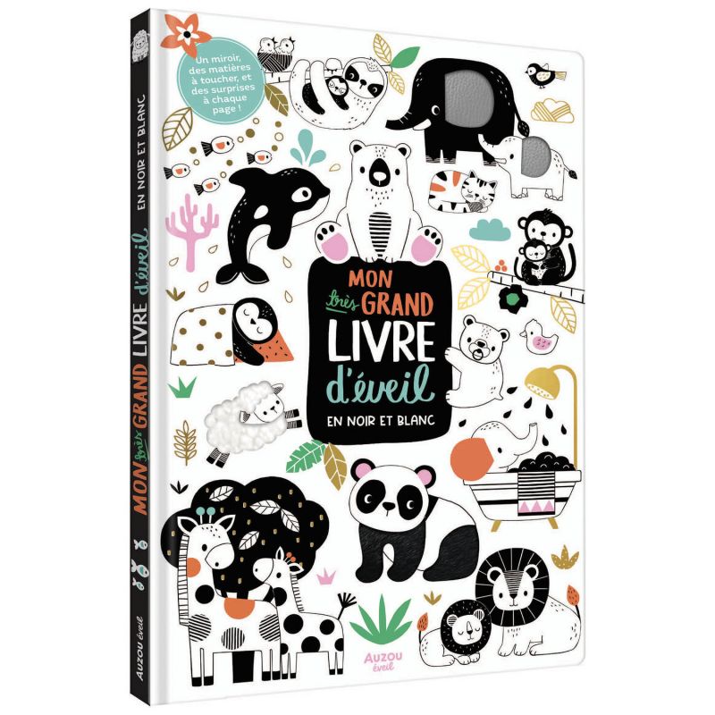 Mon très grand livre d'éveil en noir et blanc Auzou Editions Produit 1