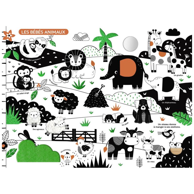 Mon très grand livre d'éveil en noir et blanc Auzou Editions Produit ouvert 3