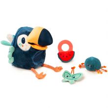 Peluche d'activités Pablo le toucan pique-assiette  par Lilliputiens