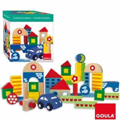 Blocs de construction avec voiture (40 pièces) Goula
