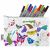 Variation Blanc, noir du produit Trousse à colorier lavable et réutilisable Papillons avec 10 feutres de la marque Eatsleepdoodle