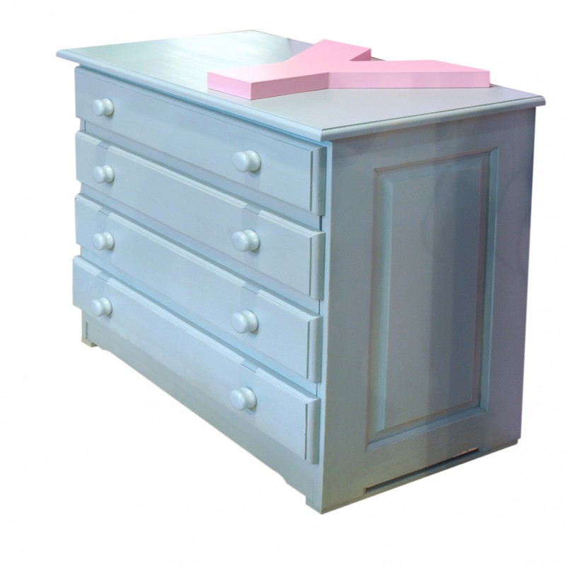 Commode 4 tiroirs Dominique finition laquée (26 coloris) Mathy by bols