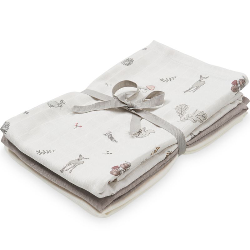 Lot de 3 langes en coton bio Faon (70 x 70 cm) Cam Cam Copenhagen