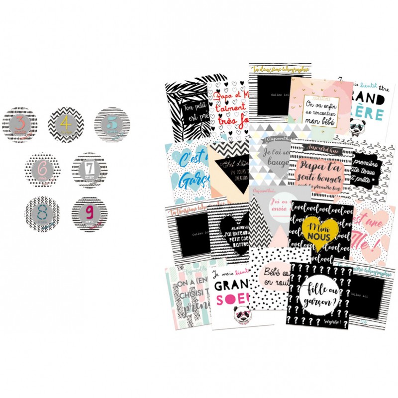 Kit souvenirs de grossesse 9 mois avec toi BB & Co