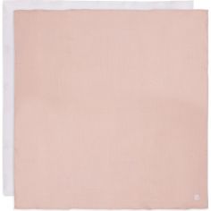 Lot de 2 maxi-langes en coton Wild Rose-Ivory (115 x 115 cm) - Jollein